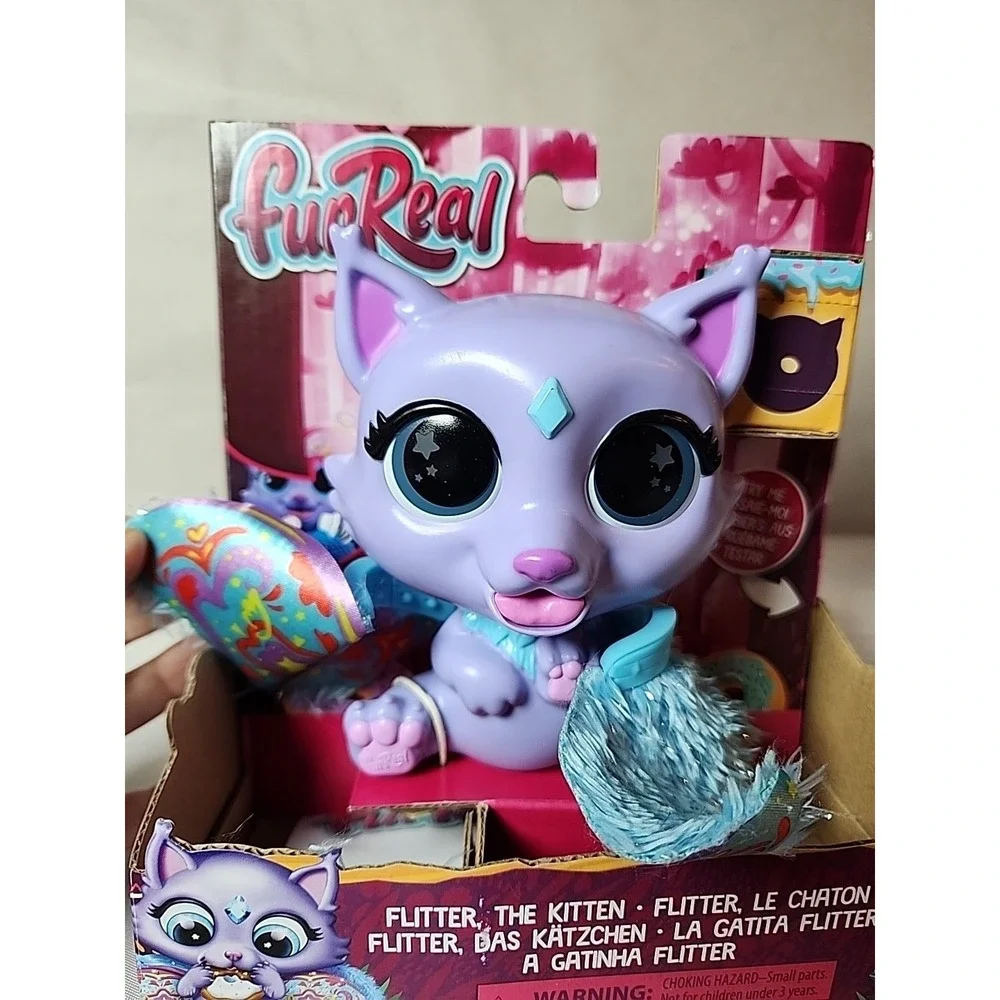 New FurReal FLITTER the KITTEN Interactive Toy Flap Her Wings Lights/Sounds NIB